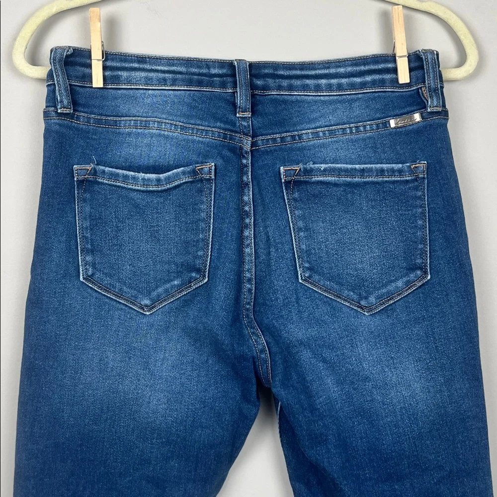 Kancan Dark Blue Distressed Ankle Jeans SZ 9/28‎